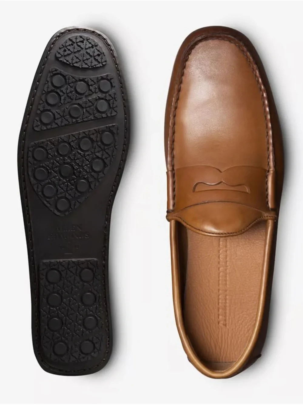 Allen Edmonds Super Sport Penny Loafers 6456 Walnut Brown Leather Slip-on 10.5 - Picture 14 of 14